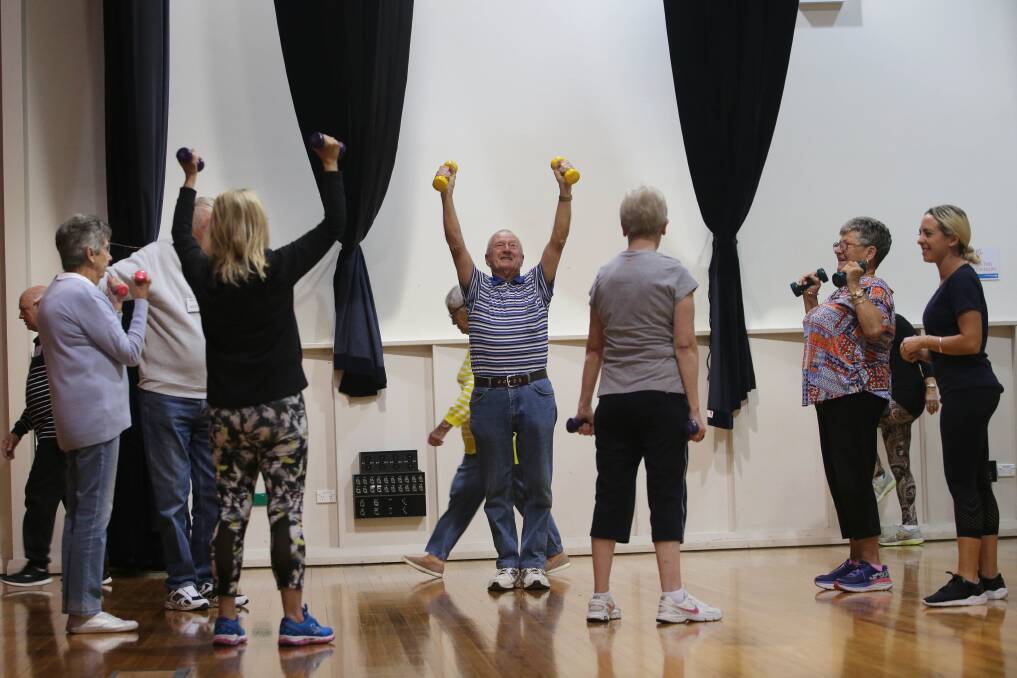 Fit and able: Classes that help keep people active at Engadine Community Centre will continue, as demand from participants has been strong. Picture: John Veage