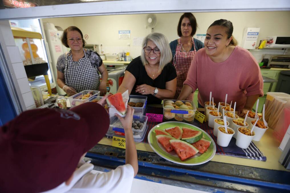 Nutritional service: Blakehurst Public School has taken its school canteen policy a step further, removing all junk food from its new menu. Picture: John Veage