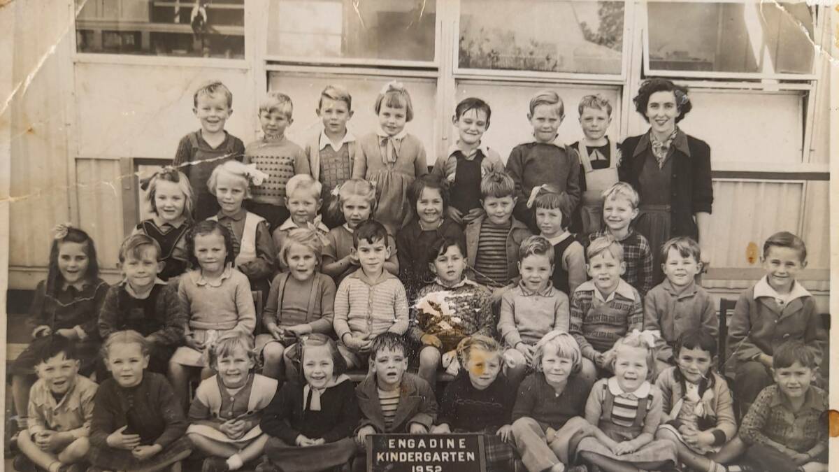 Days gone by: A Kindergarten class in 1952 at Engadine Public School.