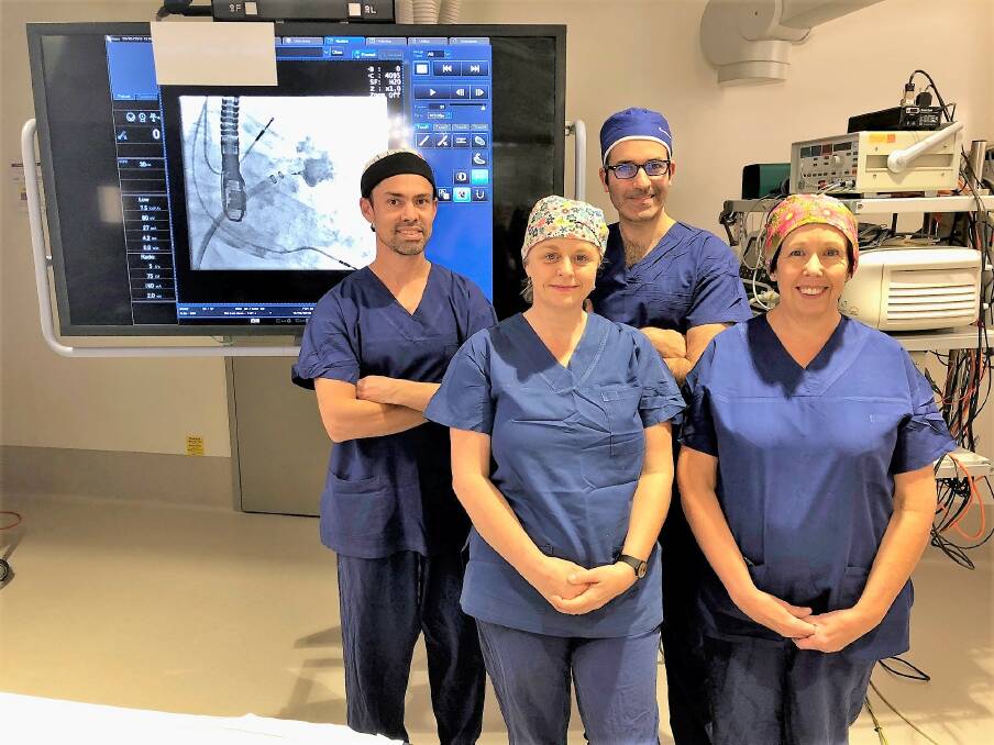 St George Private Hospital cardiology team led by Sean Gomes performed a new and minimally invasive heart treatment available to the hospital.