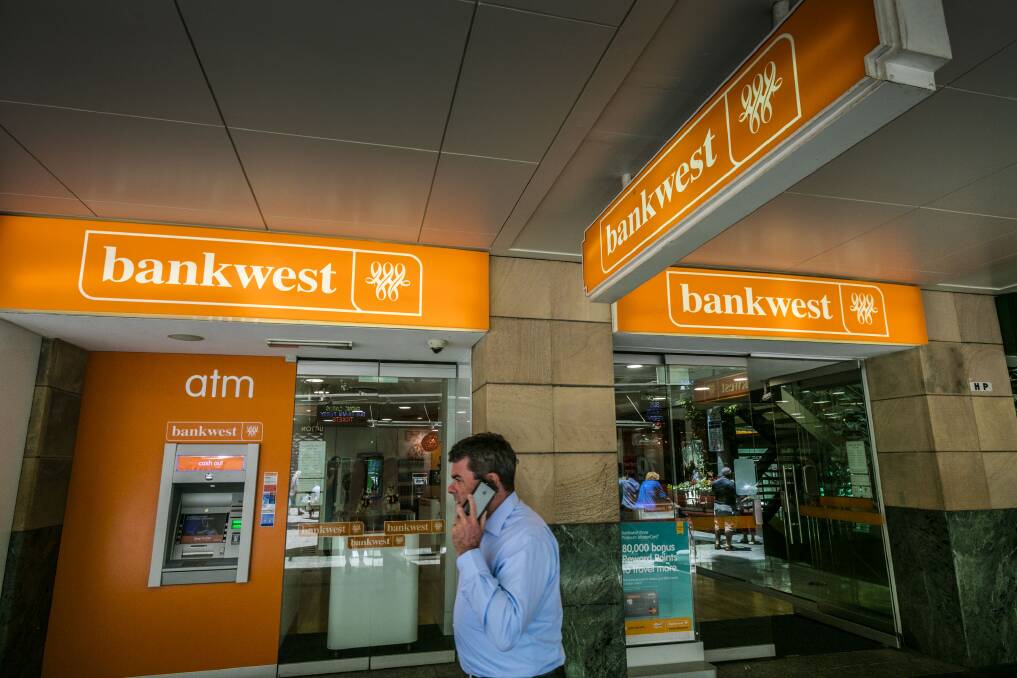 Bankwest announced in July that selected branches would close. Picture: Glenn Hunt
