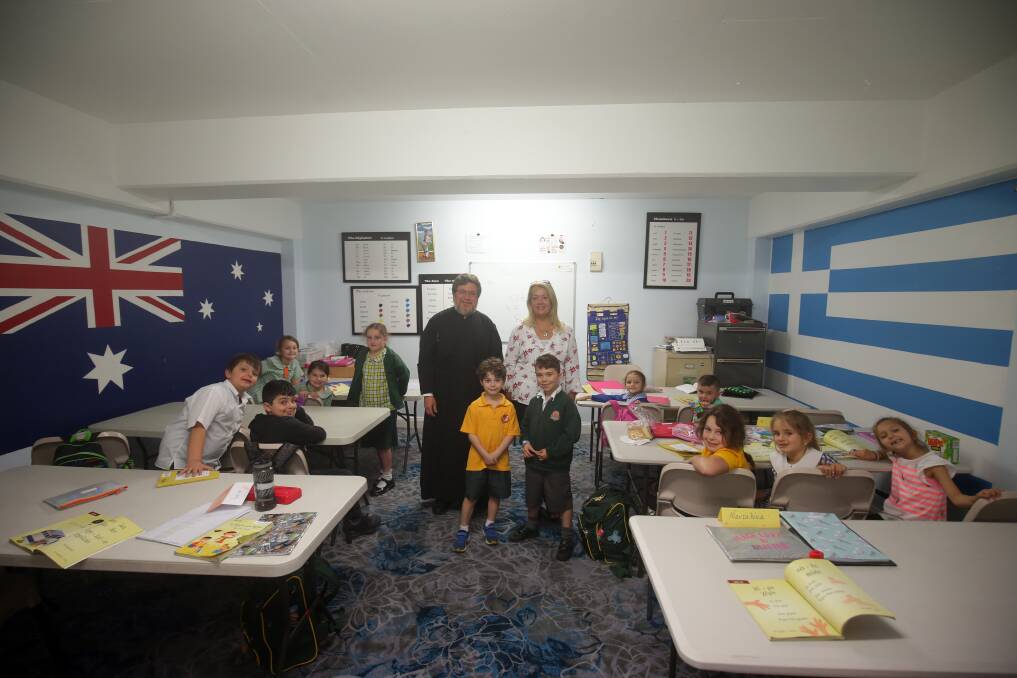 Cultural classroom: St Stylianos Greek School at Gymea will receive a share in $36,000 from the Greek Orthodox Archdiocese of Australia, following a state government grant to support the education of diversity in community language schools. Picture: Chris Lane