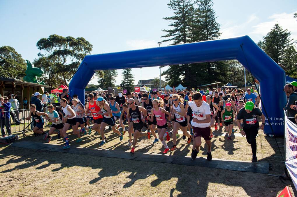 Running for research: The Beachside Dash brings together participants along a backdrop of pines and the seaside.