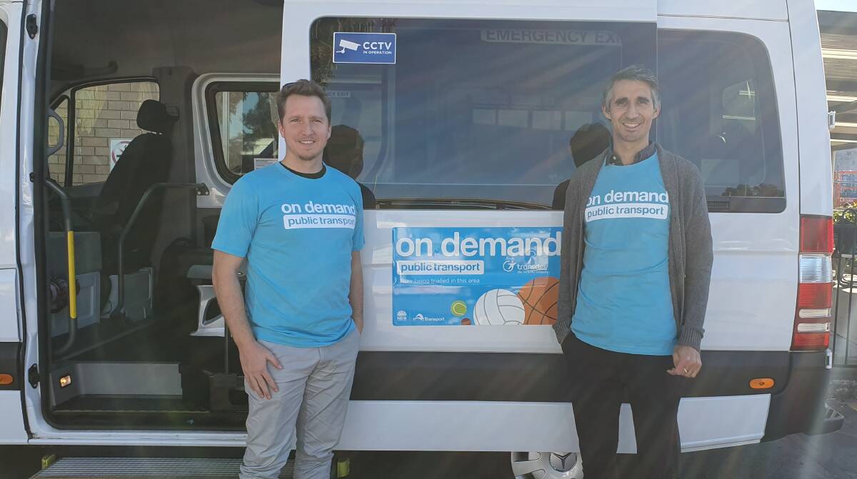 Quick wheels: A mini-bus trial designed to help families with sport drop-off is part of the NSW government's On Demand Transport Pilot Program.