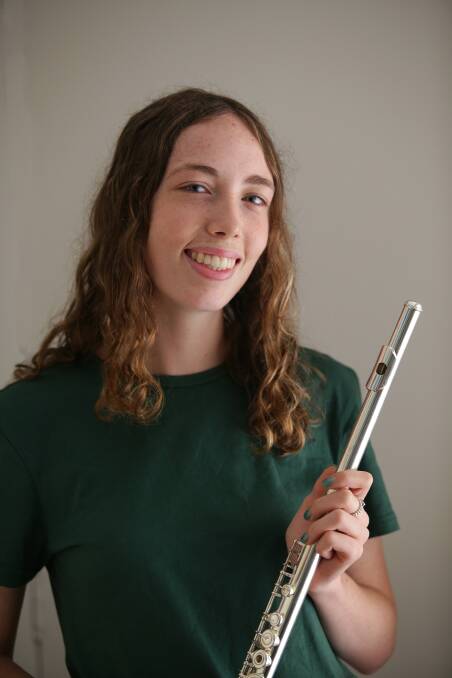 A worthy tune: Kate Coffey got an impressive 99.05 ATAR and came first in Music 1. Picture: John Veage