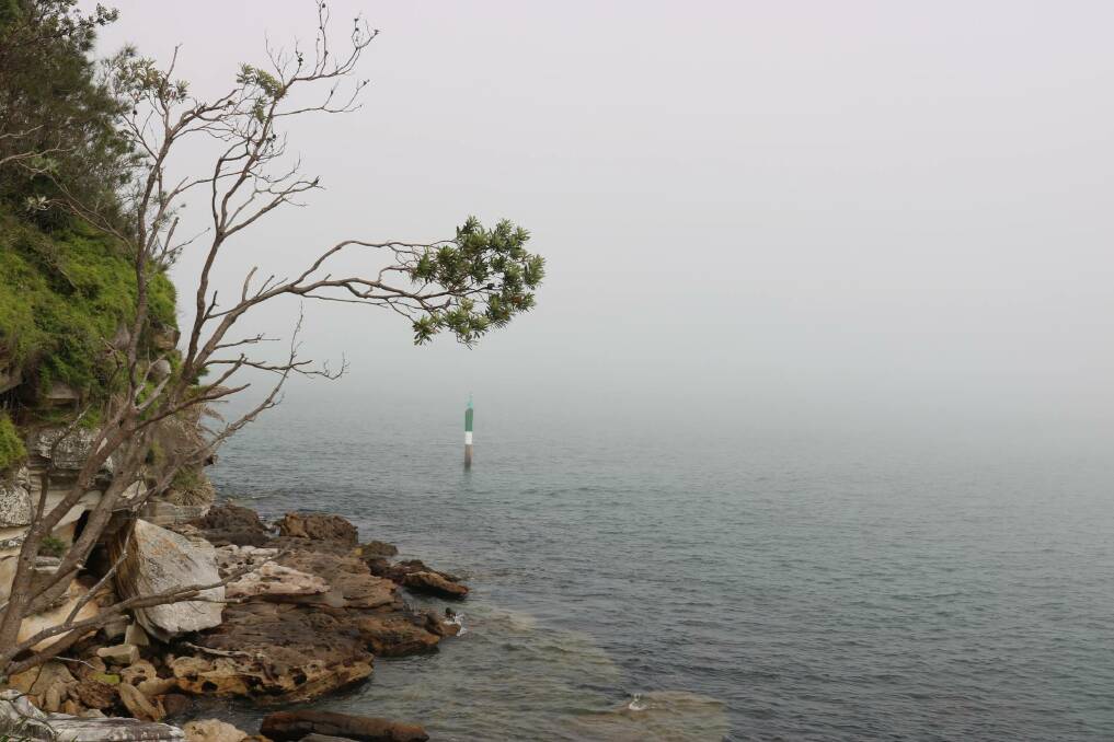 Afternoon mist: Low clouds sweep across waterways. Marine Rescue Port Botany/Facebook