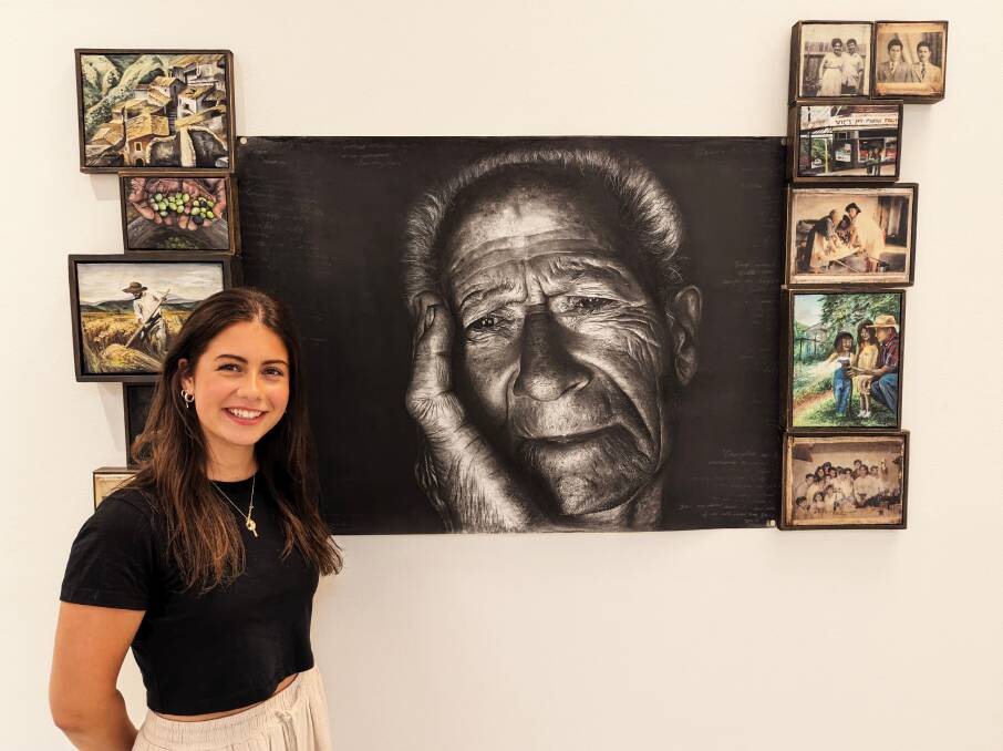 Leilani Vittorio from Bethany College explores family heritage and cultural identity through the collection of works, Nonno. Picture supplied