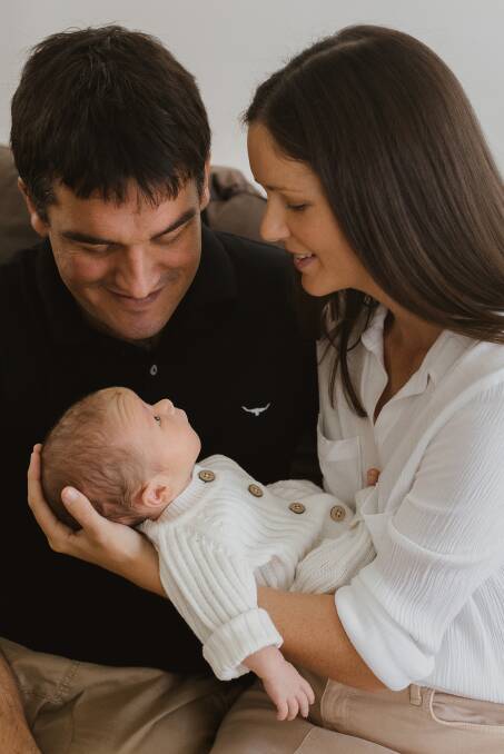 Hope: There is new help for families on the IVF journey. Gymea Bay's Trent and Erin Rogers with their baby boy Remy. Picture: Bump and Beyond Photography