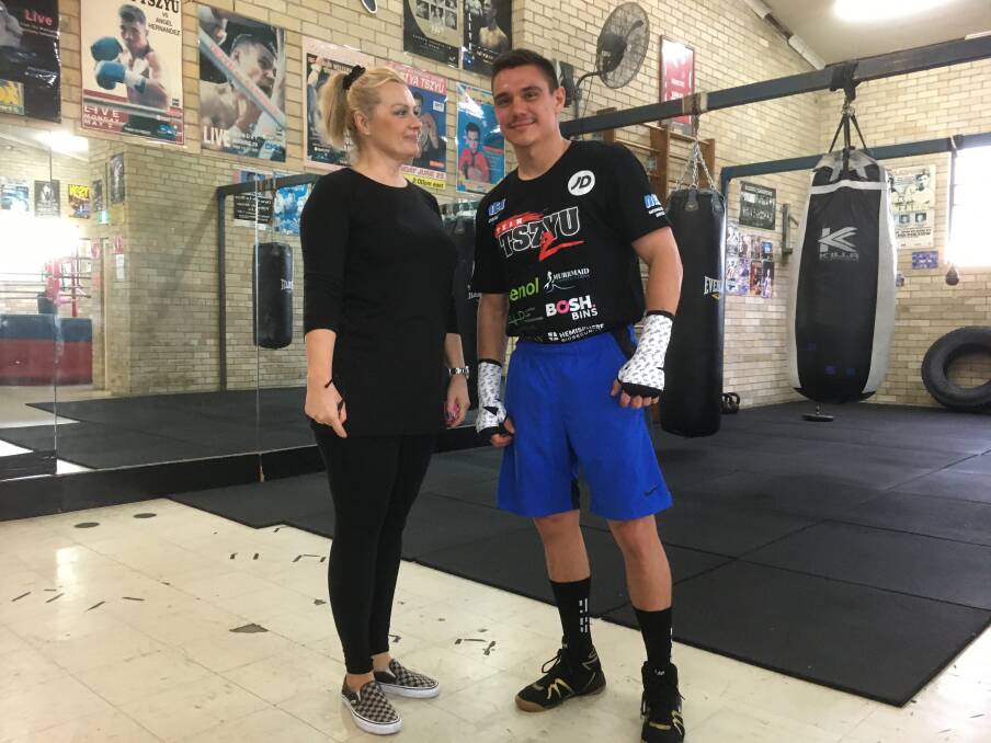 Research: Artist Ksenija Hrnjak meets boxer Tim Tszyu at Rockdale.