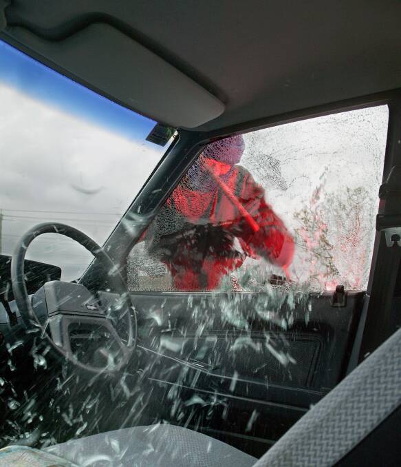 Smash and grab: There has been a rise in thefts from motor vehicles in St George. Picture: Neil Newitt