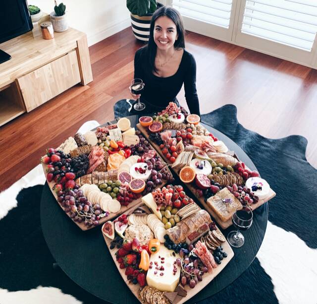 Creative tastes: Katelyn Tripodi has combined her passion for design with food to form a business that produces party platters.
