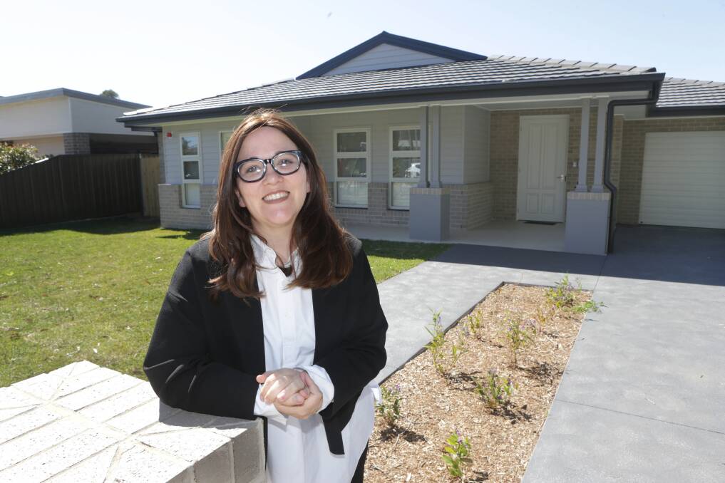 Modern living: Co-chief executive of Group Homes Australia, Tamar Krabs, at the site of the new dementia residence at Caringbah. Picture: John Veage