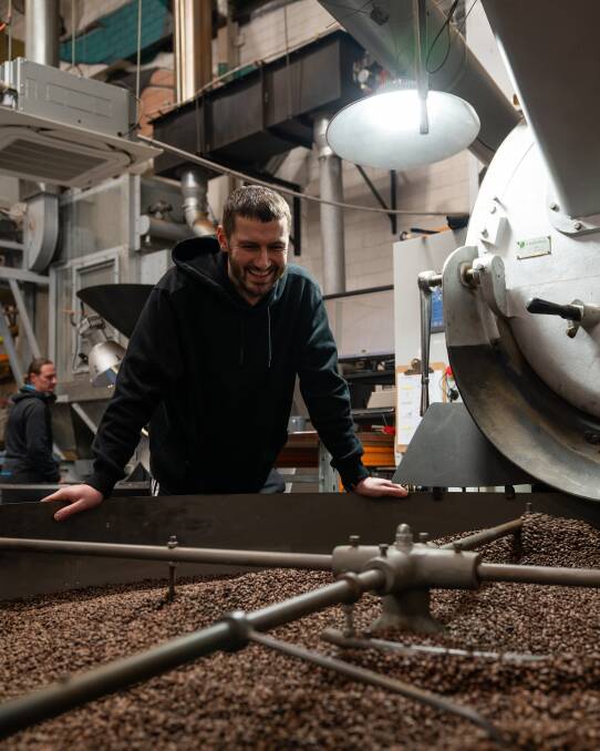 Single O head roaster Dan Nutton at Arncliffe. Picture supplied