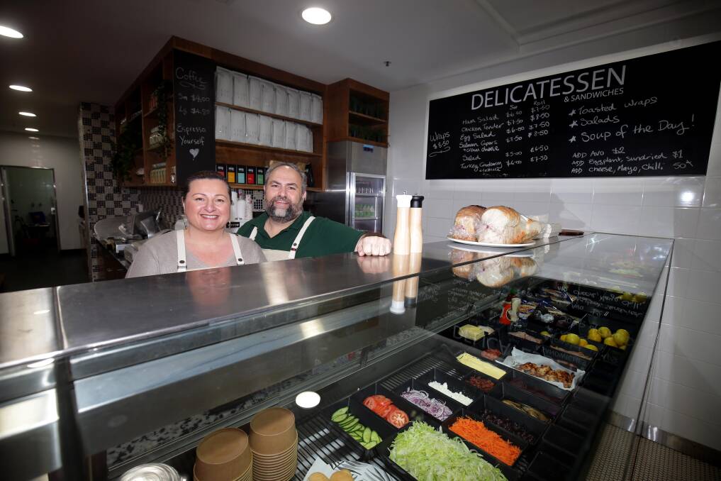 Same same, but different: The sandwich bar at Kogarah Town Centre is back, this time, with new operators, Denise and Chris Kouroupakis. Picture: Chris Lane