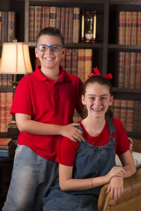 Quiz masters: Blakehurst siblings Maxwell and Amy will battle it out in a new SBS documentary series, Child Genius. 