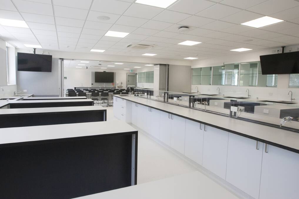 Modern space: One of St Patrick's College Sutherland's new biology labs.