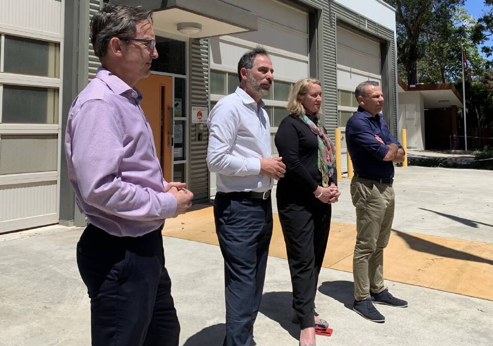 Concern: Craig Roberts (left), fears for the future of camps under current restrictions. Also pictured, Labor MPs Jihad Dib, Maryanne Stuart and Mark Buttigieg.
