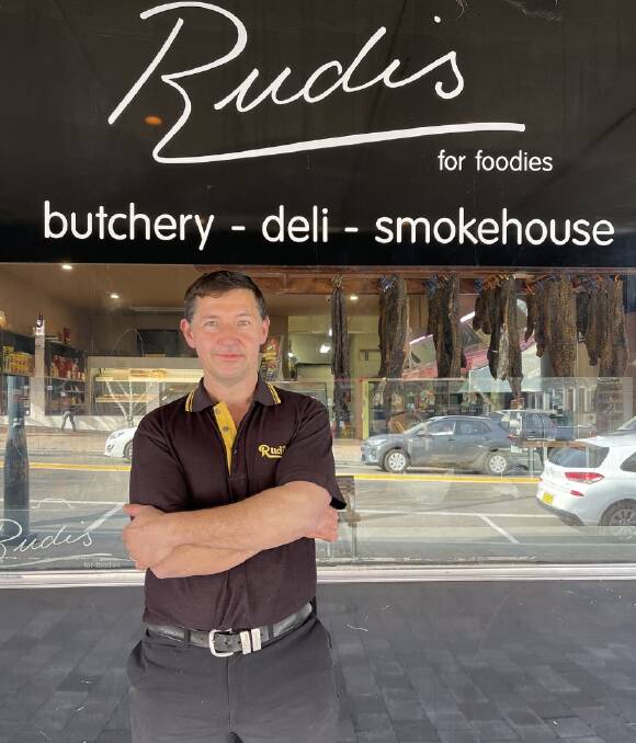 The final cut: Owner of Rudis Butchery at Kirrawee, Stefan Birmili, is shutting shop after 40 years of trade. 