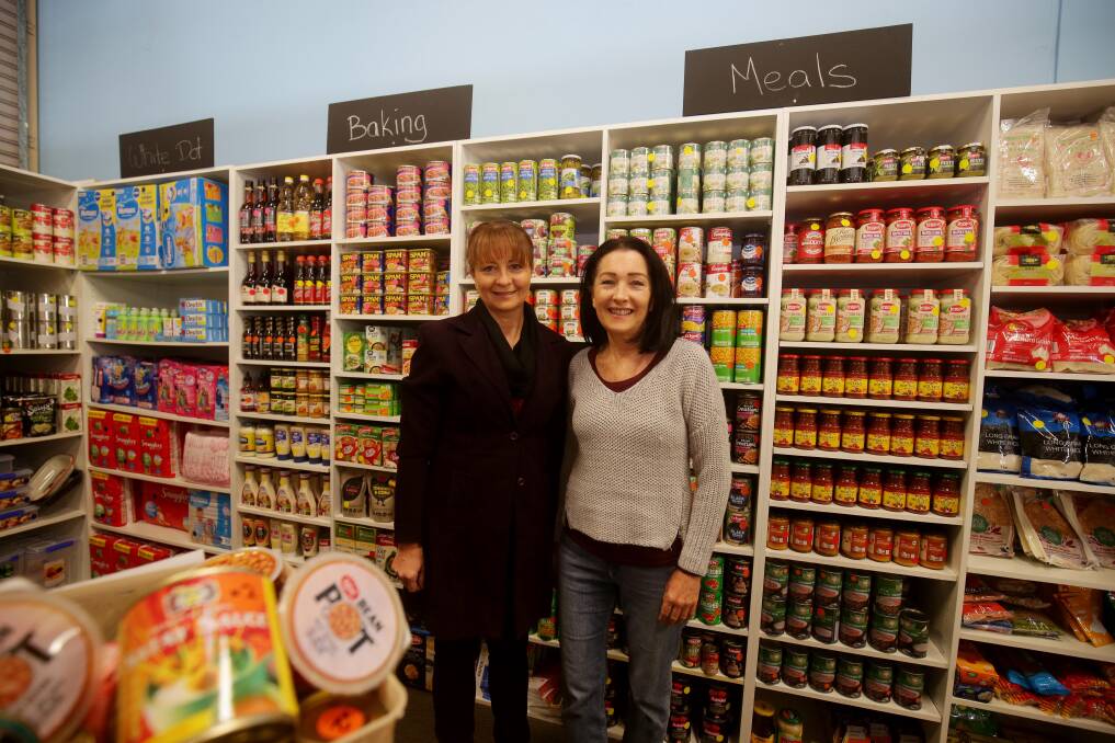 Uniting in need: Urban Food Care's Gail Popplewell and Sue Takarangi hope to reach more more struggling families in Sutherland Shire. Picture: Chris Lane