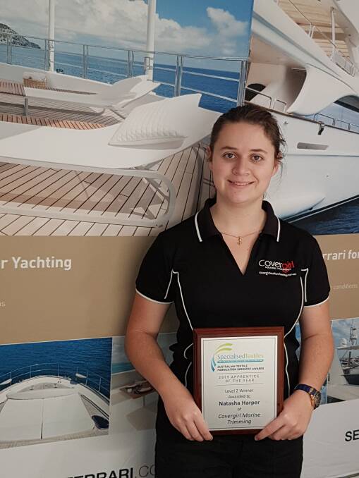 Double the achievement: TAFE student Natasha Harper with her national award win.