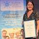 Health win: Acting General Manager of Sutherland Hospital, Joanne Newbury, receives the national award on behalf of the hospital. 