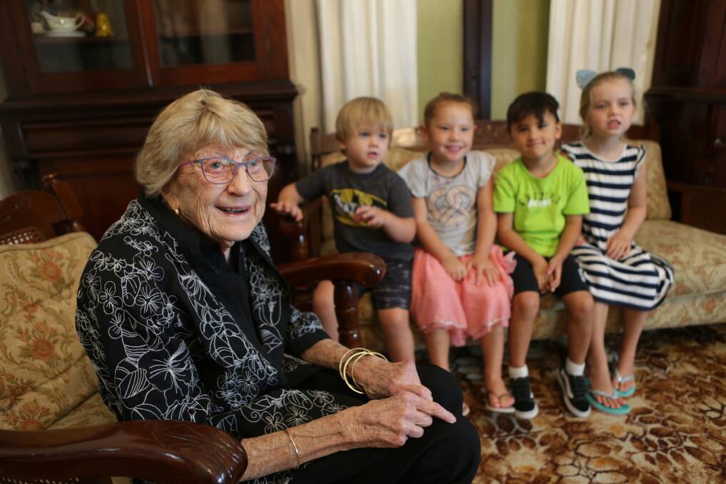 A lovely job: Judith Hewison has a long history in the community of looking after children. Picture: John Veage