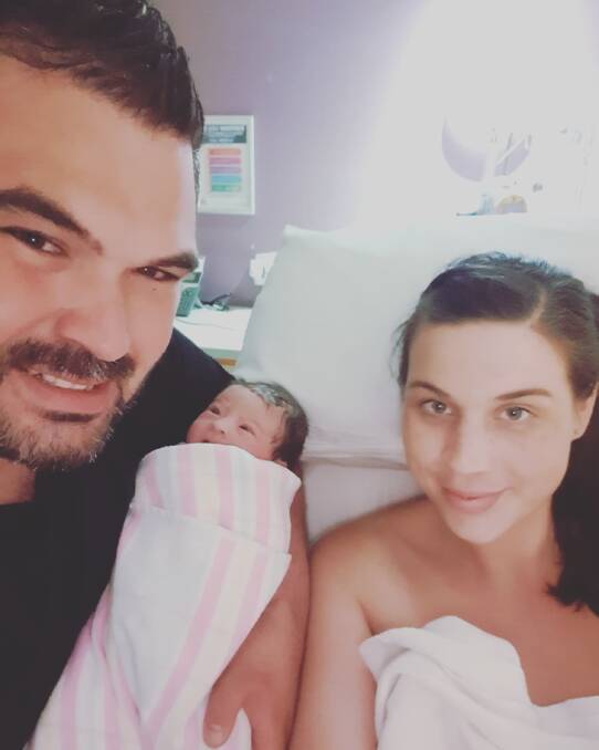 New year baby: Roberto and Jacqueline Carrick with their new baby, Eden, who was born on New Year's Day. Picture: Supplied