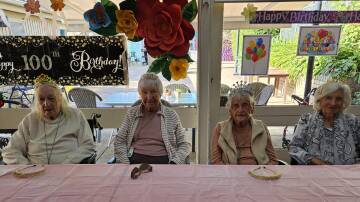 Juliana Village Miranda residents are all in good company, sharing similar birthday milestone years. Elaine Howard, Grace Volkers, Jean Brown and Natalie Wickens were special guests at a combined party this year. They also had parties with their families. Picture supplied