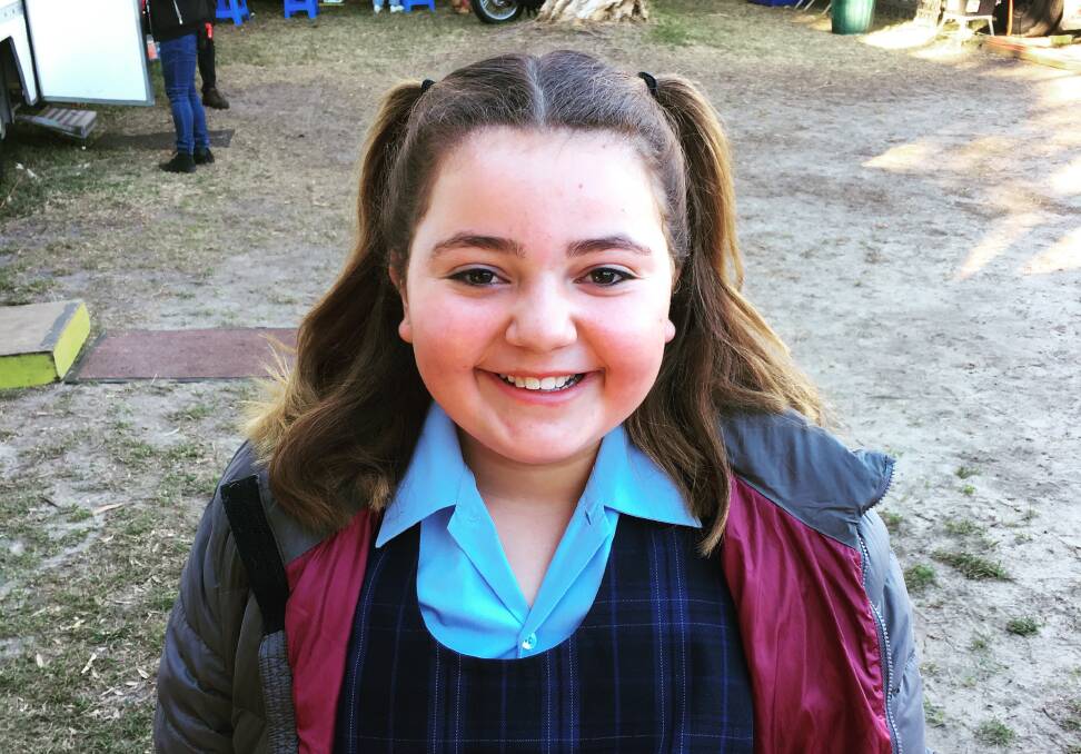 Rising star: Peakhurst West Public School pupil Alex Kis is going to the US to film her next project.