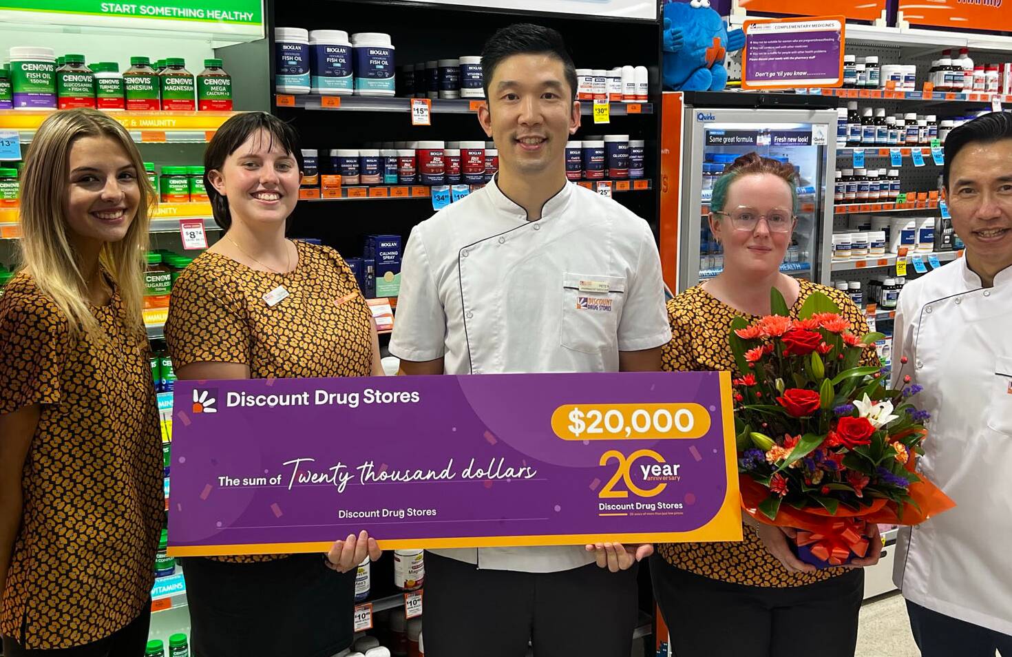 A tidy cash prize to mark 20 years in business for Discount Drug