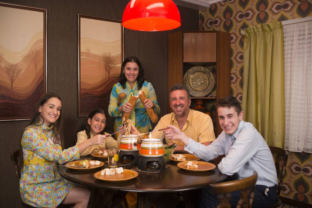 Food for thought: The Ferrone family of Mortdale featured in the successful ABC show that took one family's experience down memory lane. The show is a finalist in this year's Logies. 