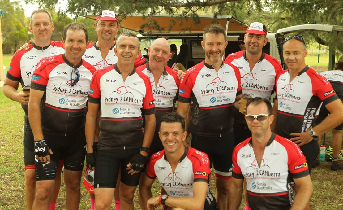 Team effort: Riders from Loftus support the event. 