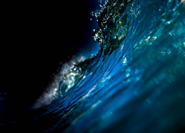 One of Jarod O'Shannessy's photographs under a wave. Picture supplied