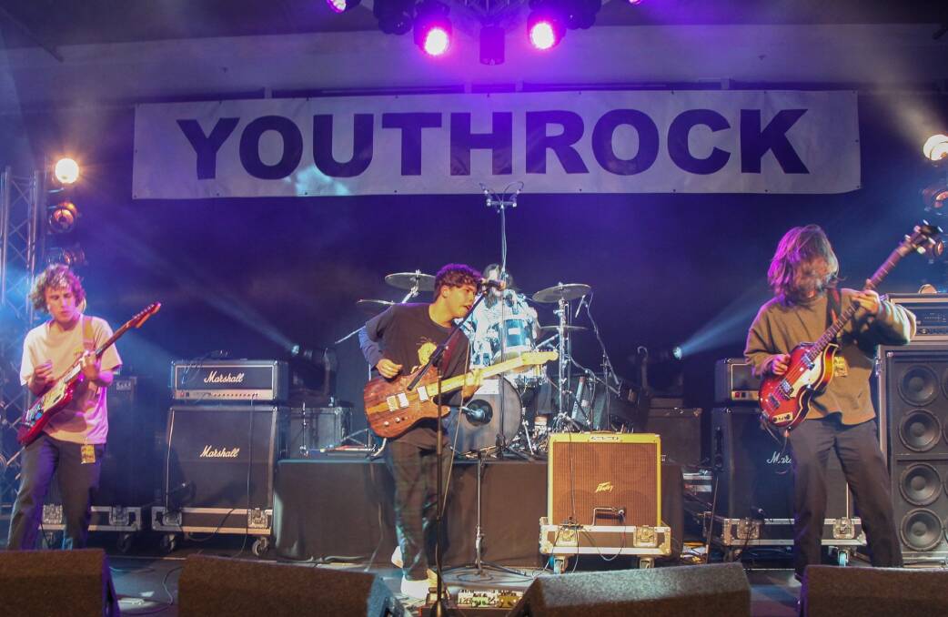 Grand final win: The band 'Elliott Road' performs in 2019 Youthrock. Two of its members are from Lucas Heights Community School. 
