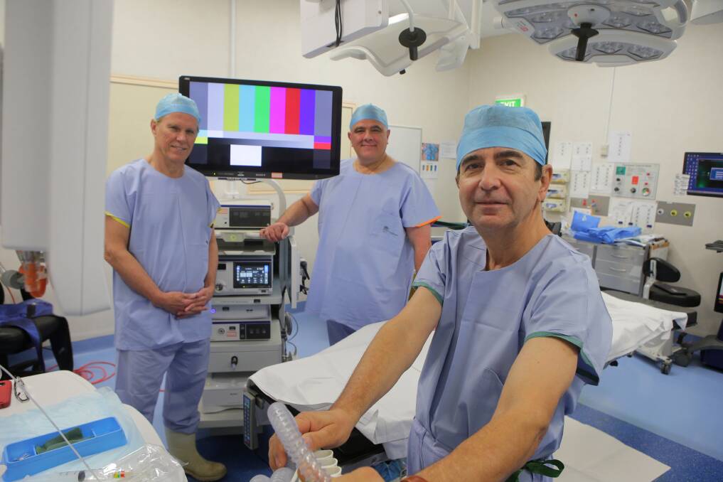 State-of-the-art: Sutherland Hospital specialists in urology with the latest medical equipment that will be used to treat and diagnose urological conditions. Picture: John Veage