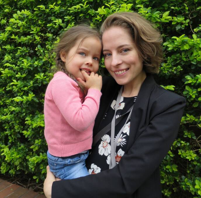 Daniella Susic, pictured with her daughter Abigail, 3, is researching the role on human bacteria in pregnancy.