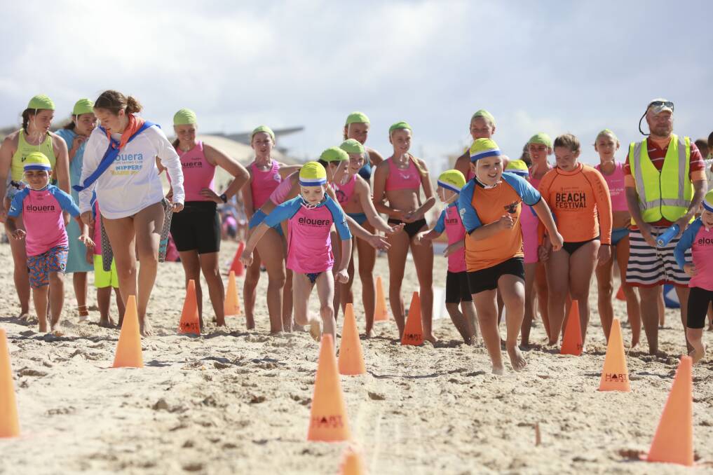 Race ready: Nippers in action.