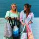 Go green: Hello Weekend, which uses recycled bottles to make large tote bags, was founded by Sutherland Shire cousins Sally Groat and Rebecca Heaydon. 