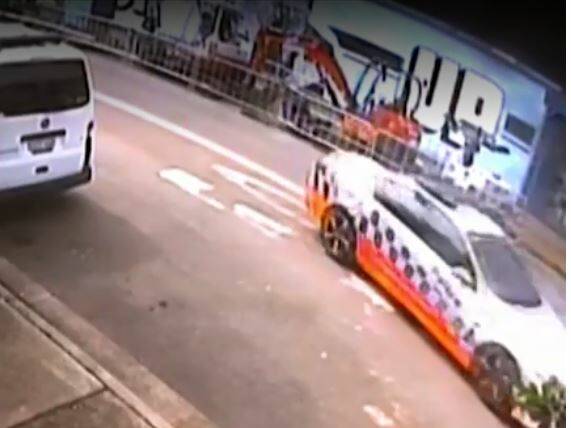 CCTV footage of police car was responding to Cronulla crash