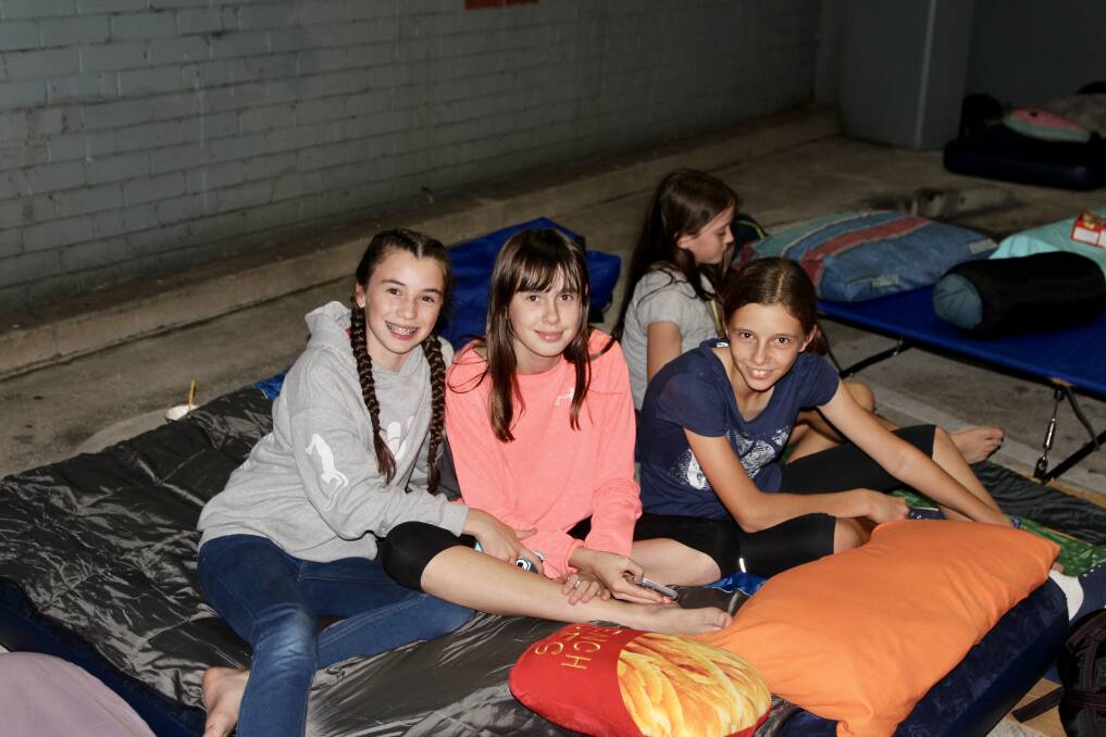 Fun for a future of safety: A group of teenagers support a sleep-out in 2018.