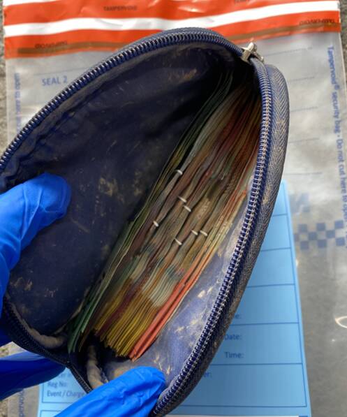 Cash seized at Peakhurst. Picture: St George Police