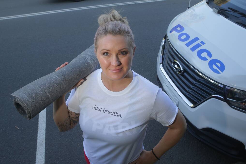 Arena to exhale: Sutherland Police officer Kate Karpenko is on a new mission, to support emergency service workers with the effects of on-the-job trauma. Picture: John Veage