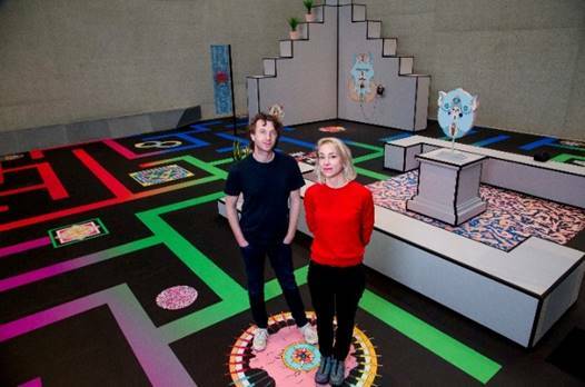 Virtual experience: Jess Johnson and Simon Ward with their Balnaves Contemporary Intervention Terminus. Picture: Supplied/National Gallery of Australia.