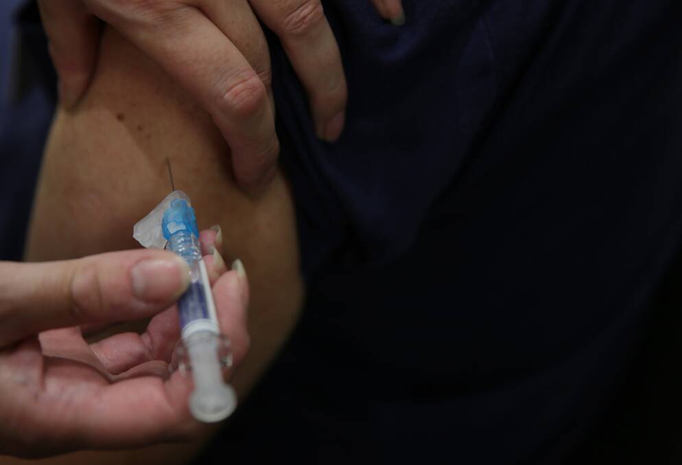 Jab push: Flu shots are free for under-five-year-old children among other at-risk people. Picture: Simone De Peak