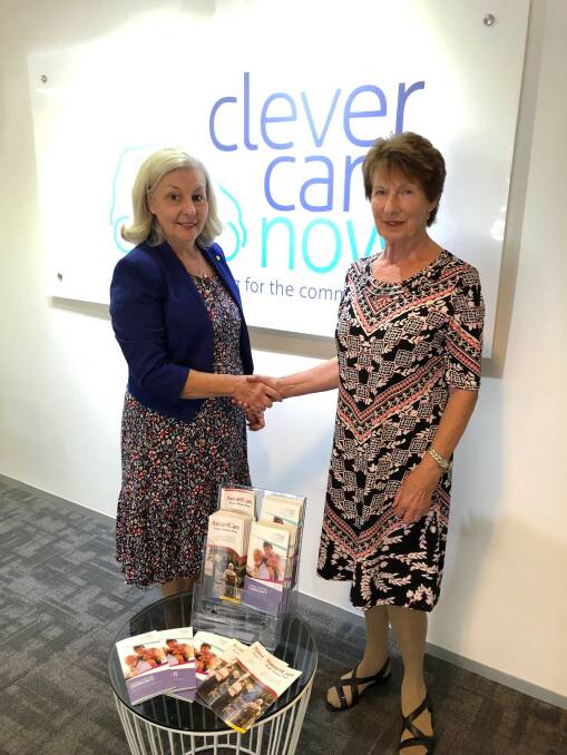 New service welcomed: Clever Care NOW chief executive Jill Deering and SmartCare managing director Lyn Cecil.