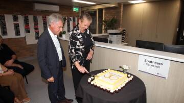 Director of Aged Care and Rehabilitation at Sutherland Hospital and SESLHD, Peter Gonski, and Nurse Manager of Aged Rehabilitation and Extended Care, Jackie Primmer at Southcare's 30th anniversary. Picture by Chris Lane