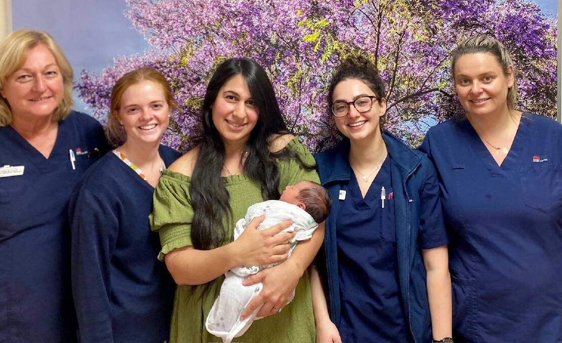 Sutherland Hospital midwives, pictured with a new mum and her baby, on International Day of the Midwife. Picture supplied