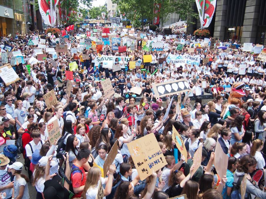 Protesters in Sydney. Picture: March4OurFuture