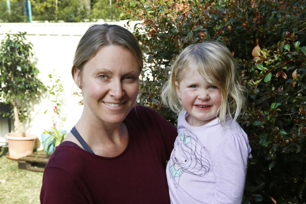 Strong bond: Jannali mum Ashleigh Allan says with support, her relationship with her two-and-a-half-year-old daughter, Violet, grew immensely. 