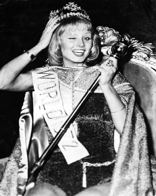 Pageant queen: Belinda Green won Miss World in 1972 in London's Royal Albert Hall.